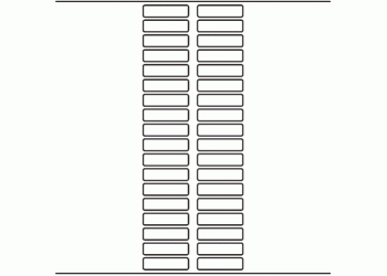 50mm x 13mm - 8,530 blank labels per roll