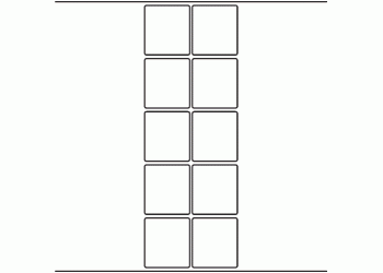50mm x 55mm - 2,370 blank labels per roll