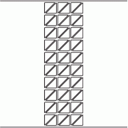 25mm x 25mm Triangle - 14,220 blank labels per roll