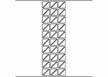 25mm x 25mm Triangle - 14,220 blank labels per roll