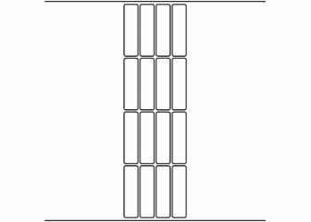 20mm x 74mm - 3,636 blank labels per roll