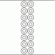 35mm dia Donut - 3,640 blank labels per roll