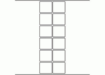 50mm x 45mm - 2,840 blank labels per roll