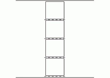 105mm x 100mm (With Perf) - 650 blank labels per roll