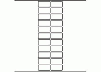 51mm x 24mm - 5,050 blank labels per roll