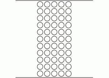 15mm dia - 18,950 blank labels per roll