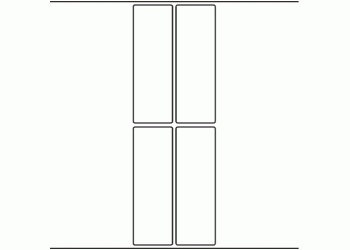 45mm x 135mm - 1,000 blank labels per roll