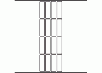 21mm x 73mm - 3,670 blank labels per roll