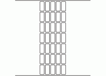 15mm x 33.5mm - 9,410 blank labels per roll