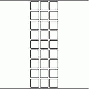 25mm x 25mm - 7,260 blank labels per roll