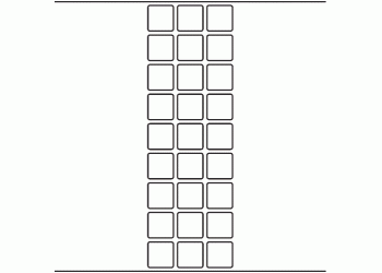 25mm x 25mm - 7,260 blank labels per roll