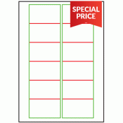 77mm x 46.5mm - 12 labels per sheet