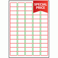 38.1mm x 21.2mm - 65 labels per sheet