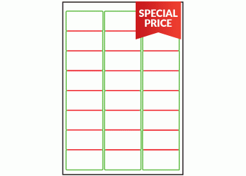 64mm x 33.9mm - 24 labels per sheet