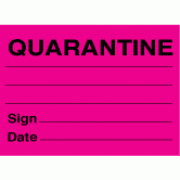 Quarantine (On Rolls) - Large: 100mm x 70mm