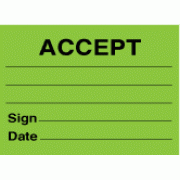 Accept (On Rolls) - Large: 100mm x 70mm