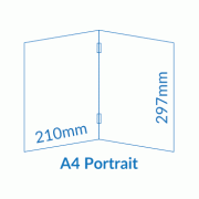 A4 Portrait Self Cover Booklets - Saddle Stapled