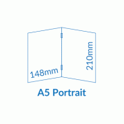 A5 Portrait Self Cover Booklets - Saddle Stapled