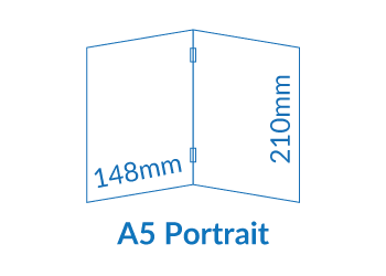 A5 Portrait Self Cover Booklets - Saddle Stapled