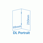 DL Portrait Self Cover Booklets - Saddle Stapled