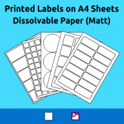 Dissolvable Paper (Matt) - Easy to remove
