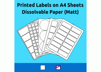 Dissolvable Paper (Matt) - Easy to remove