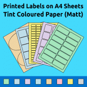 Tint Coloured Paper (Matt) - Permanent