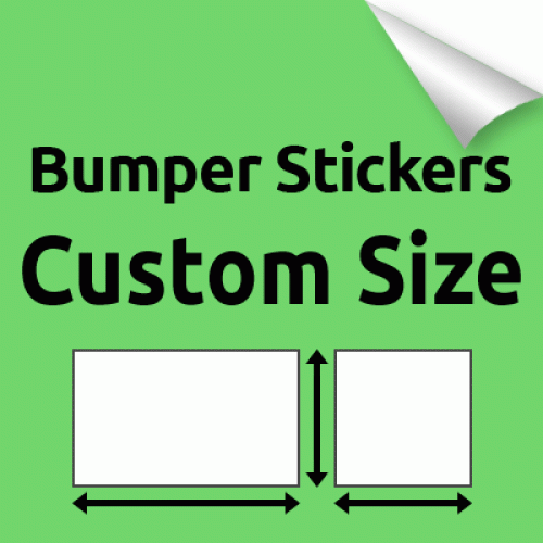 custom size rectangle square bumper stickers online power2print bumper sticker size