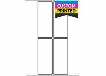 50mm x 124mm - Custom Printed Labels