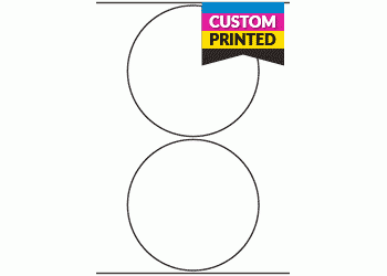 124mm dia Circle - Custom Printed Labels