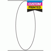 100mm x 250mm Oval - Custom Printed Labels