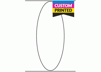 100mm x 250mm Oval - Custom Printed Labels