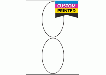90mm x 148mm Oval - Custom Printed Labels