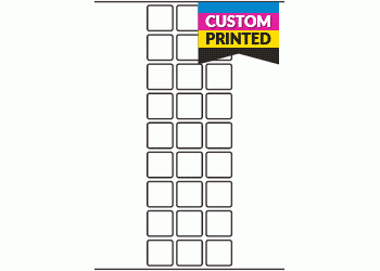 25mm x 25mm - Custom Printed Labels