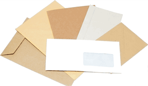 Envelope Printing: We can print many different sized envelopes