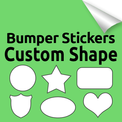 Custom Shape Bumper Stickers